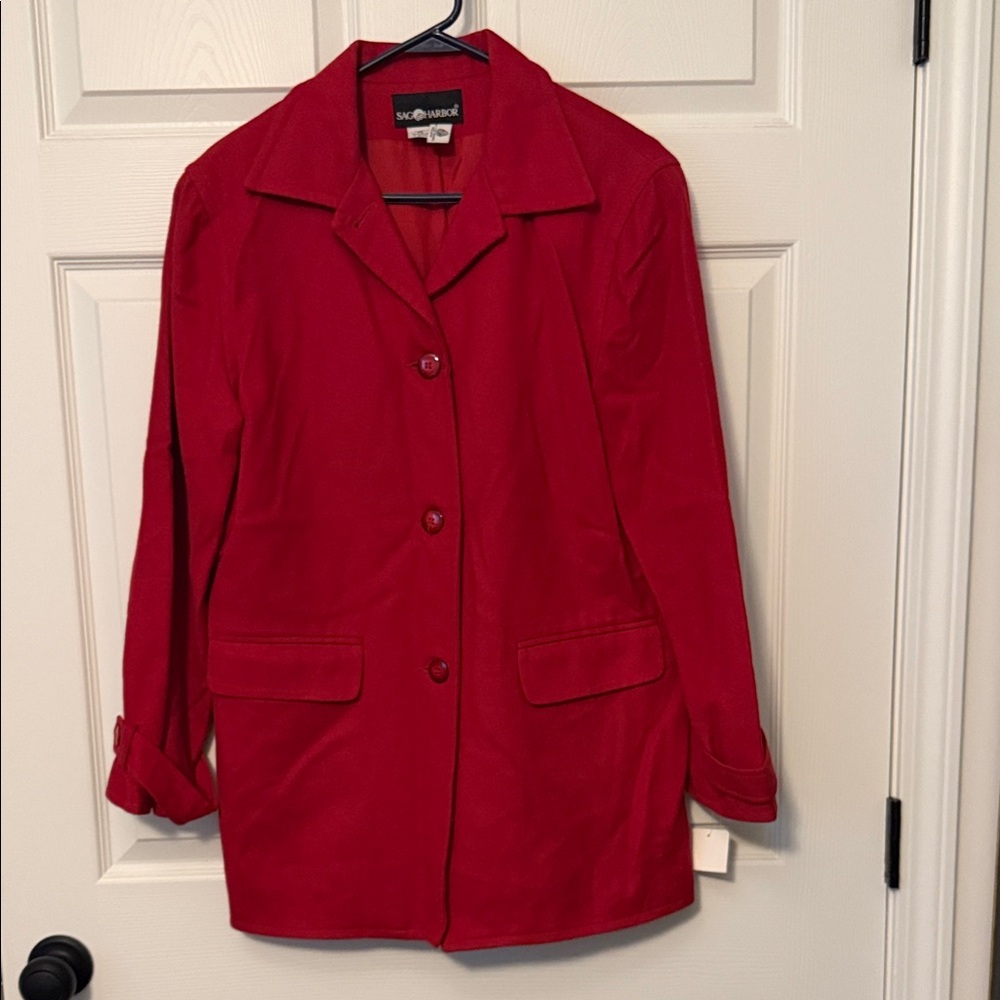 Sag Harbor Bold Red Blazer Jacket